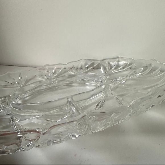 Mikasa Roxborough Crystal 5 Section Relish Tray. Crystal...